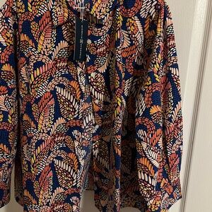 Colorful Patterned Women's Blouse